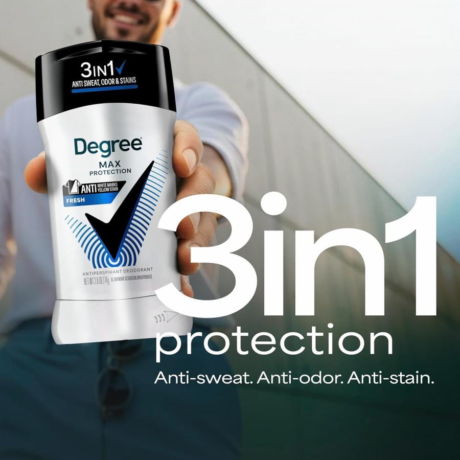 Degree Men UltraClear Antiperspirant Deodorant Fresh, Pack of 12, 72-Hour Sweat & Odor Protection Antiperspirant For Men With MotionSense Technology 2.7 oz