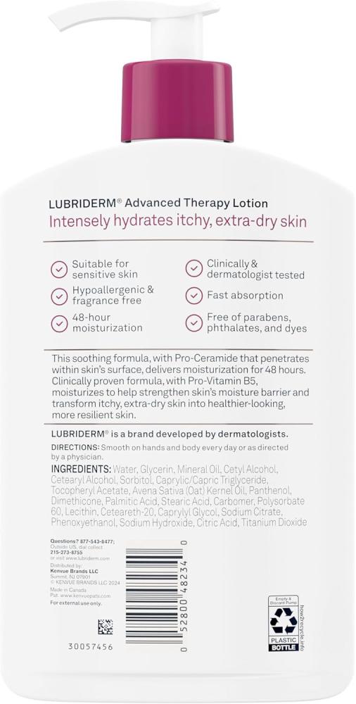 Lubriderm Advanced Therapy Body Lotion, 16 Fl Oz