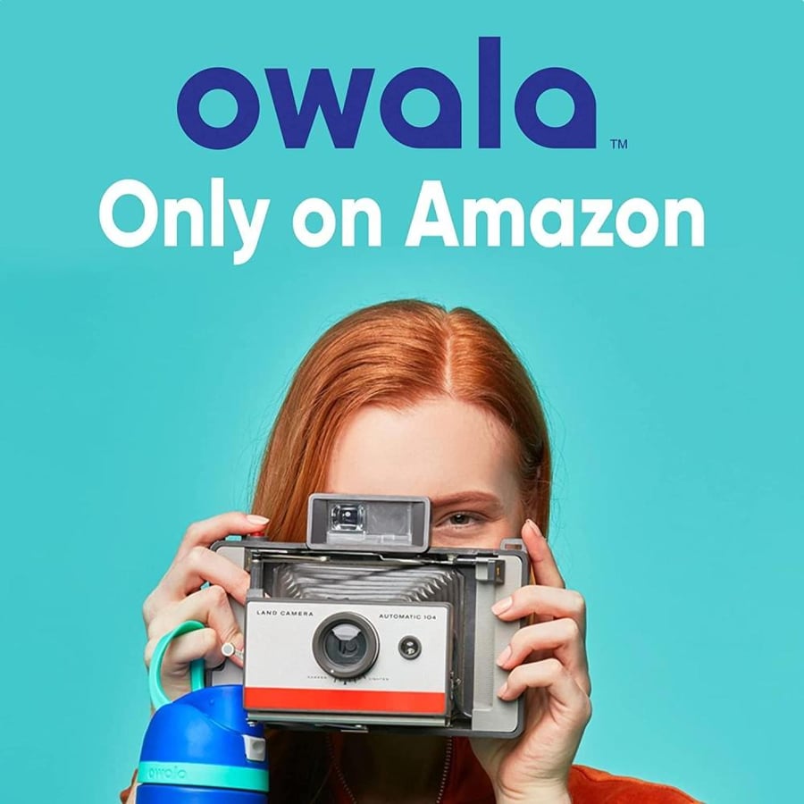 Owala FreeSip - Stainless Steel - 24-oz. - Mint/White (Iced Breeze) (Amazon) (A7)