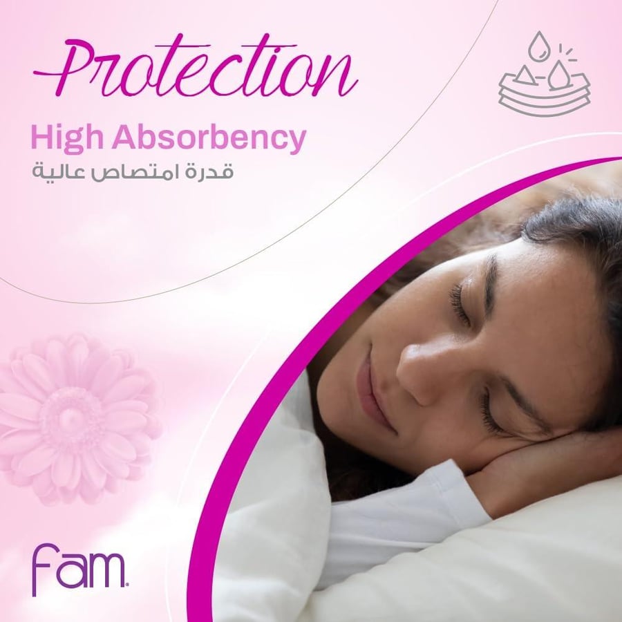 Fam Protect One Step Sanitary Pads 40 Pads 33% Off