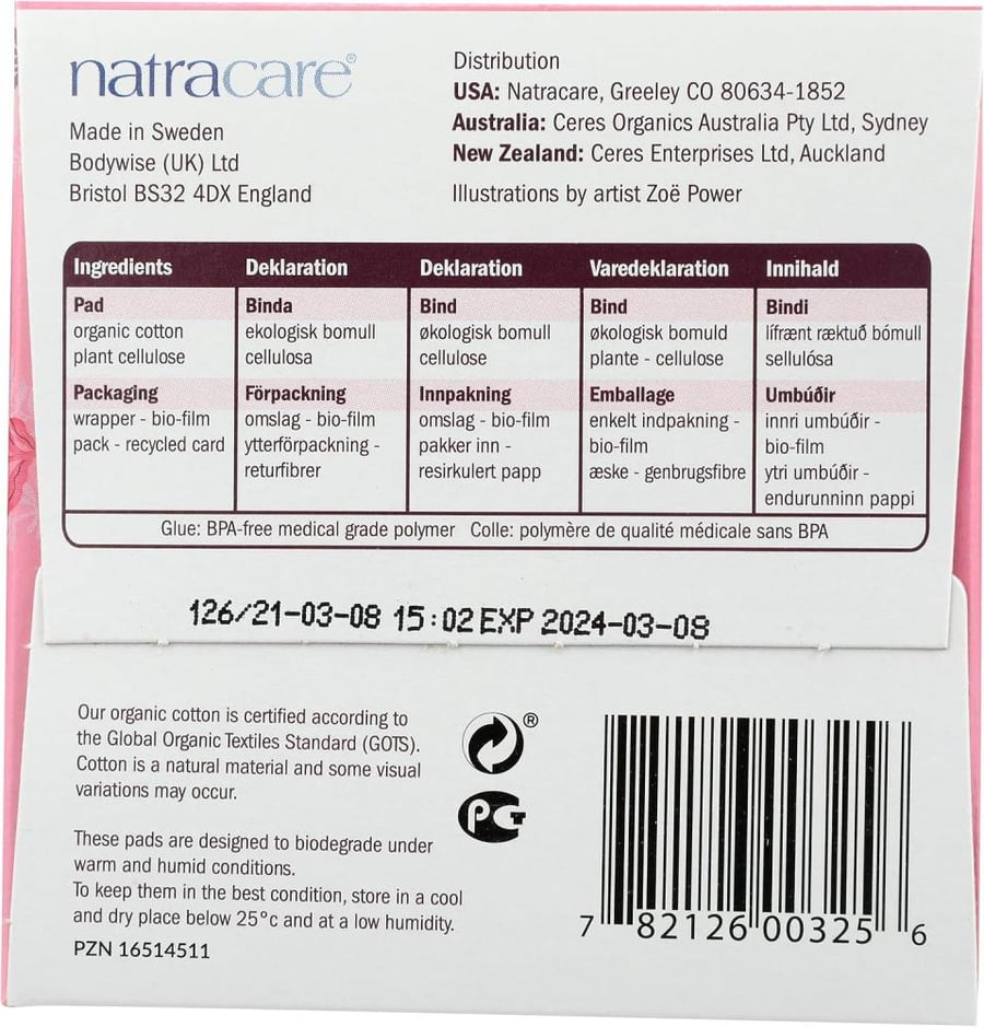 NATRACARE Ultra Xtra with Wings Normal, 12 CT