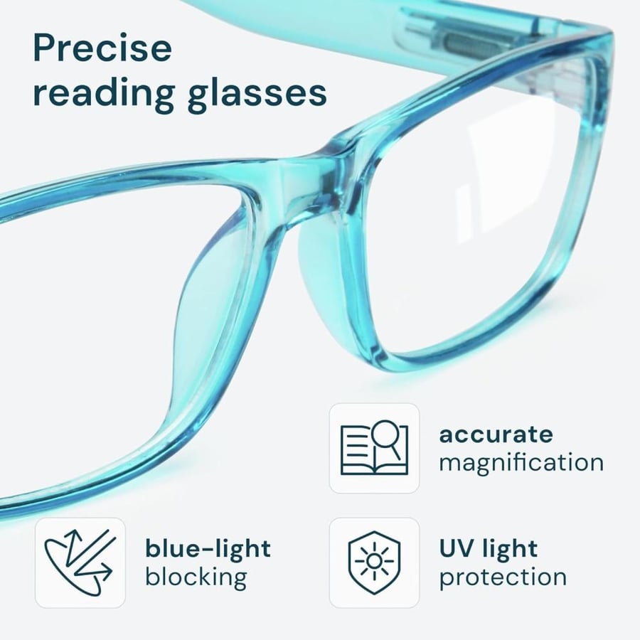 Gaoye Professional Reading Glasses for All Day - Computer Readers with Blue Light Protection - Value Pack