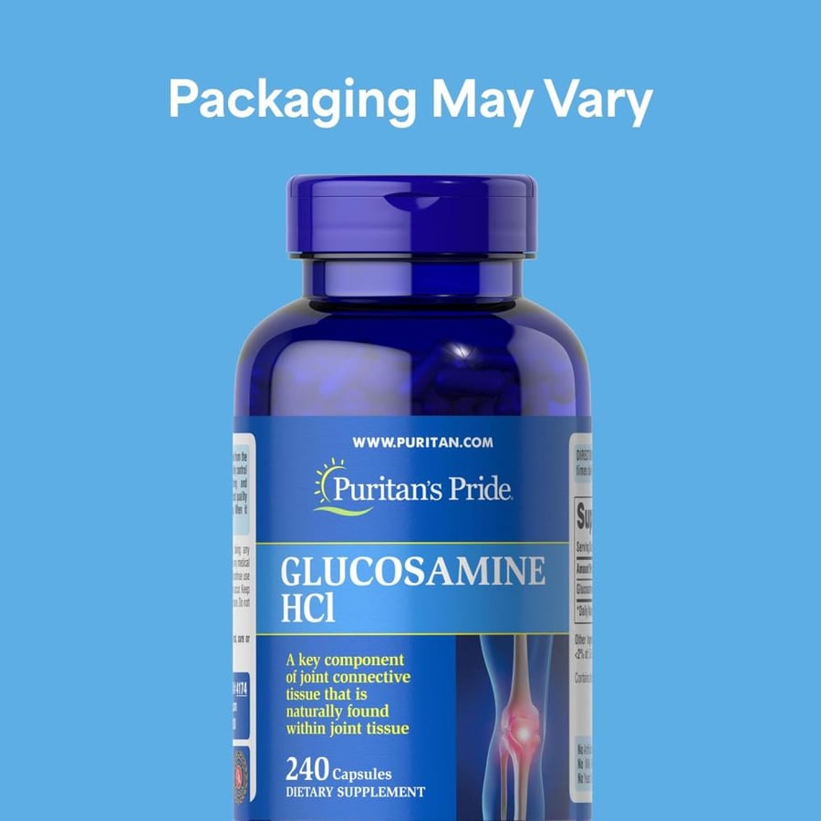 Glucosamine HCI 680 Mg, Ideal Supplement for Joint and Cartilage Health, 240 Count by Puritan's Pride