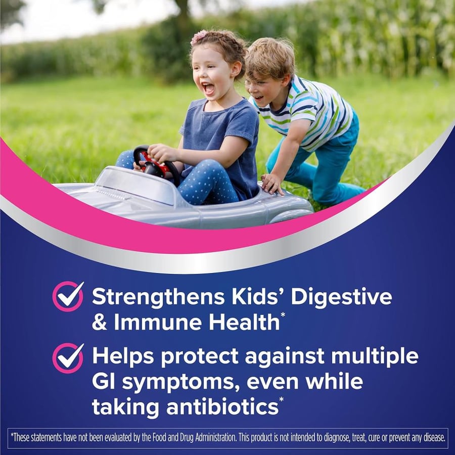 Florastor Kids Dual Action Probiotic Powder, 20 Easy-to-Mix Powder Sticks