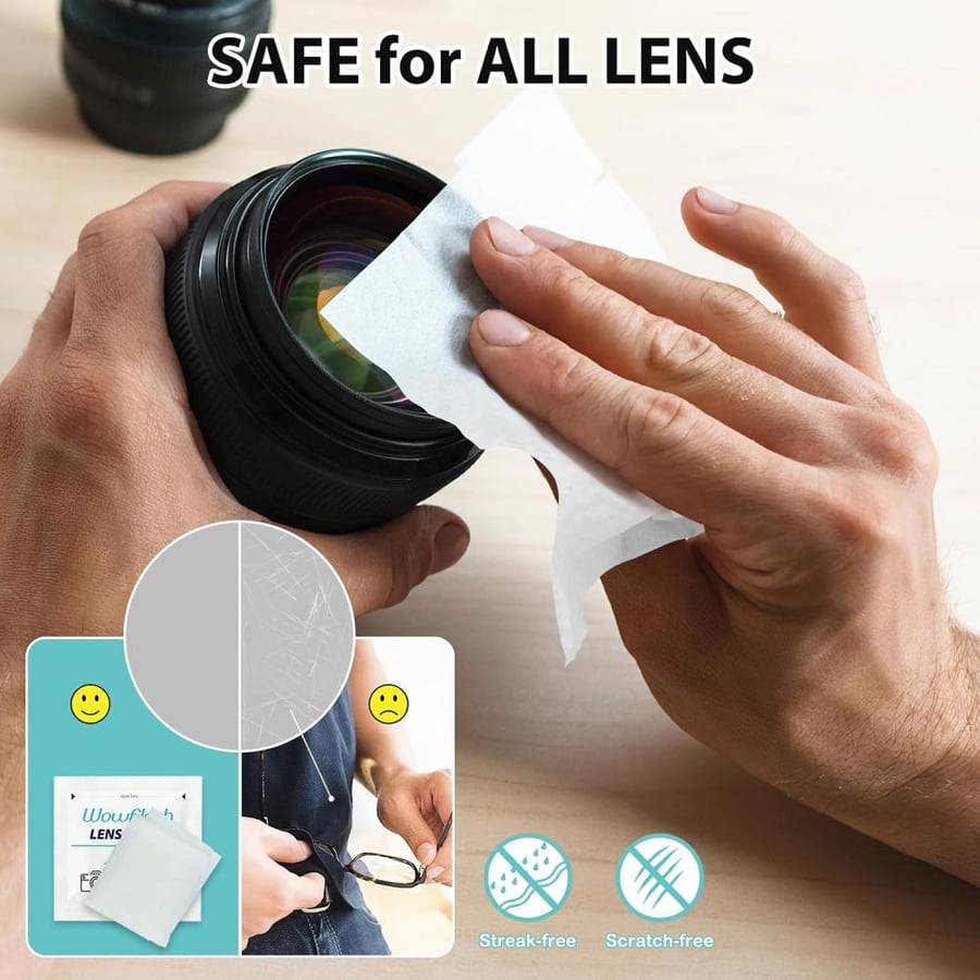 600 Count Pre-Moistened Lens Wipes for Eyeglasses