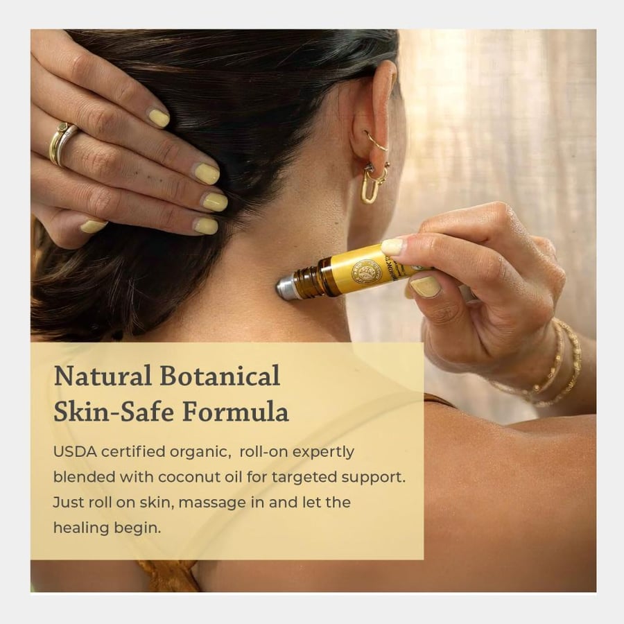 Silk Road Organic Frankincense Serrata Essential Oil Roller, USDA Certified