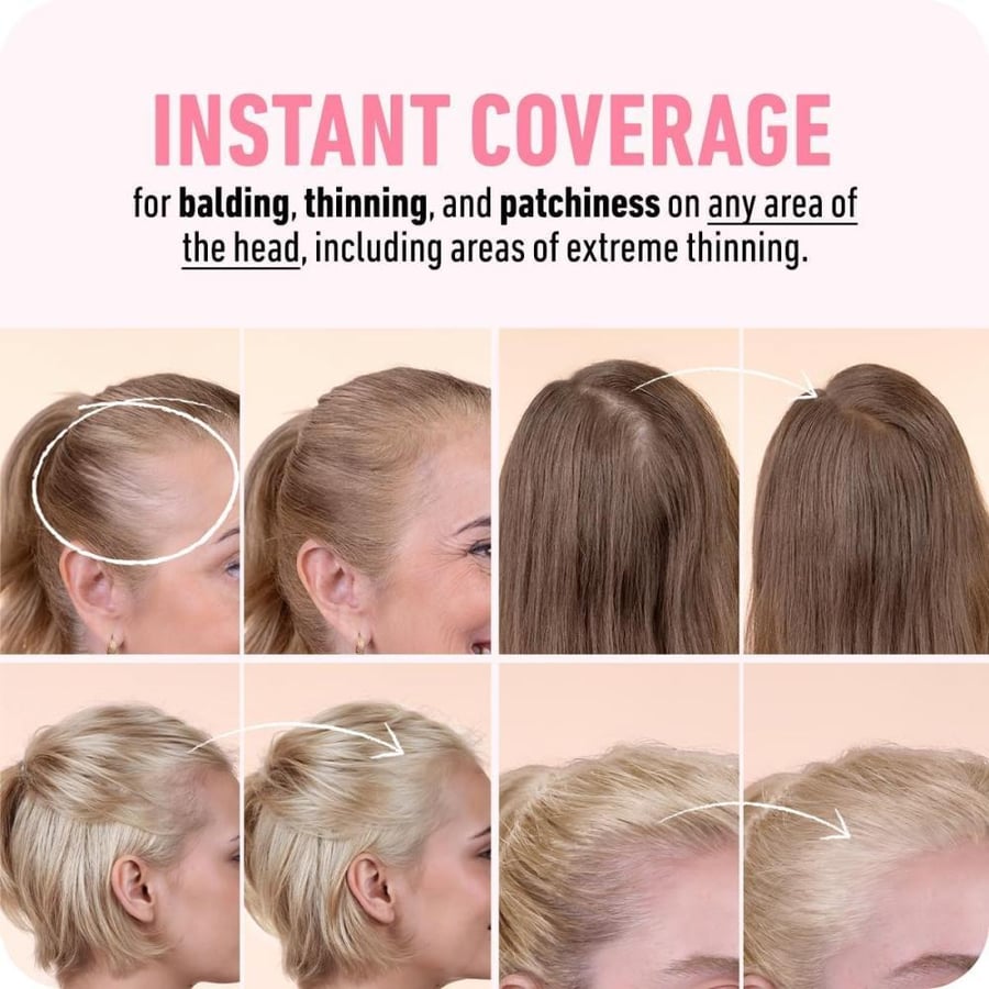 BOLDIFY Hairline Powder Instantly Conceals Hair Loss, Root Touch Up Hair Powder, Hair Toppers for Women & Men, Hair Fibers for Thinning Hair, Root Cover Up, Stain-Proof 48 Hour Formula (Light Blonde)