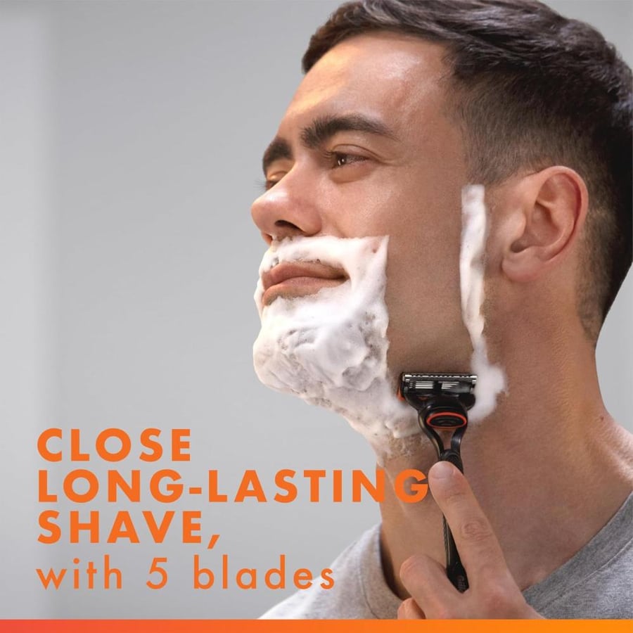 Gillette Fusion5 Men's Razor Handle + 4 Blade Refills