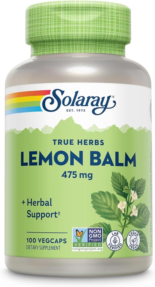 Solaray, Lemon Balm, 475 mg, 100 VegCaps