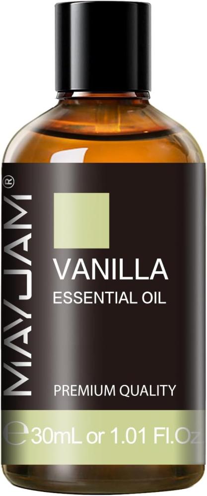 MAYJAM Vanilla Essential Oil 30ml/1.01fl.oz, Premium Vanilla Oils for Aromatherapy, Diffuser, Soap Making, Candle Making, Long Lasting Scents