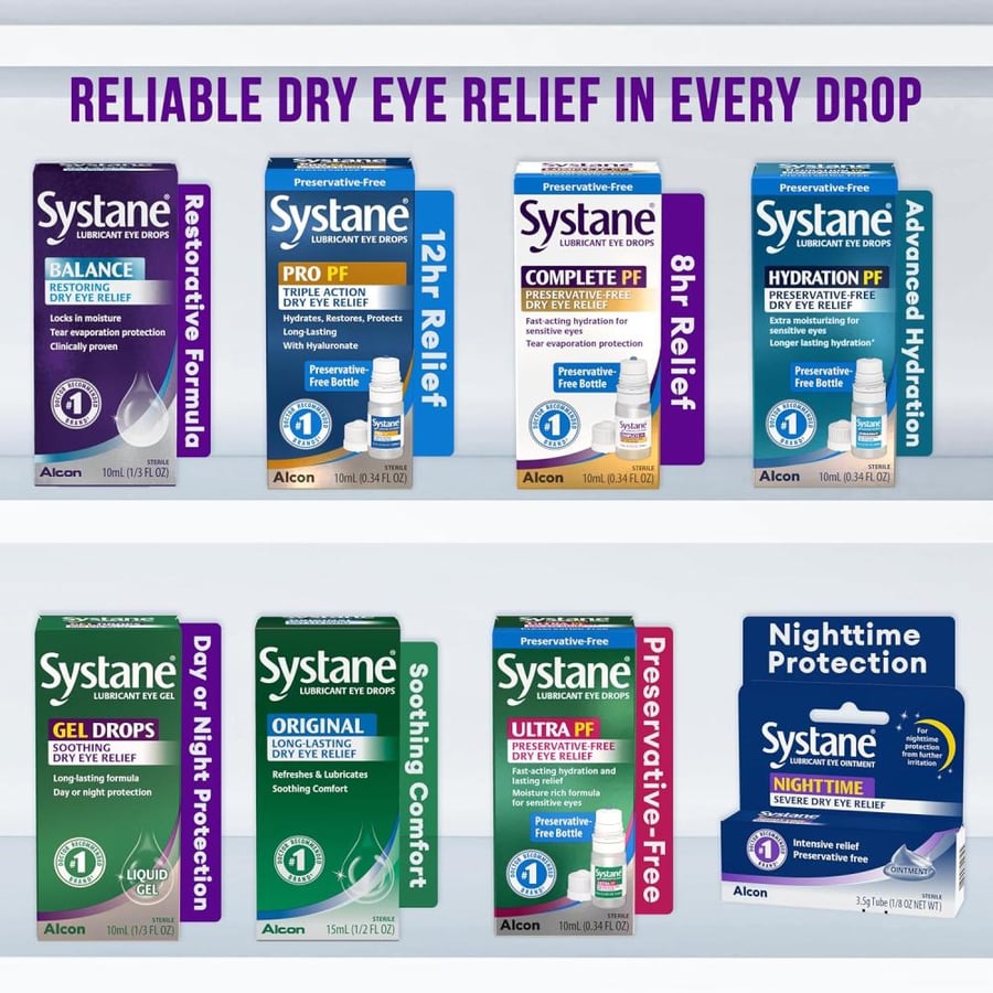 Systane Balance Lubricant Eye Drops, Twin Pack, 10-mL Each