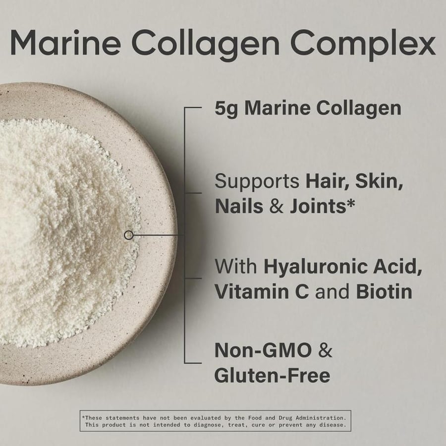Sports Research Unflavored Beauty Complex Marine Collagen, 163g