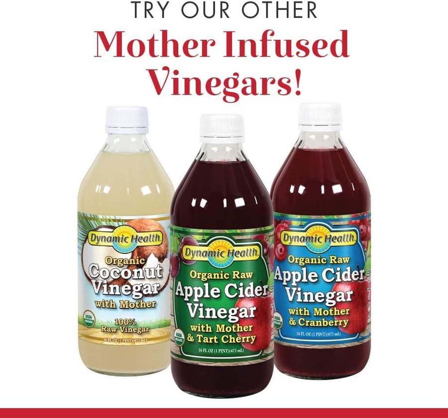 Dynamic Health Laboratories Organic Raw Apple Cider Vinegar with Mother (473ml)