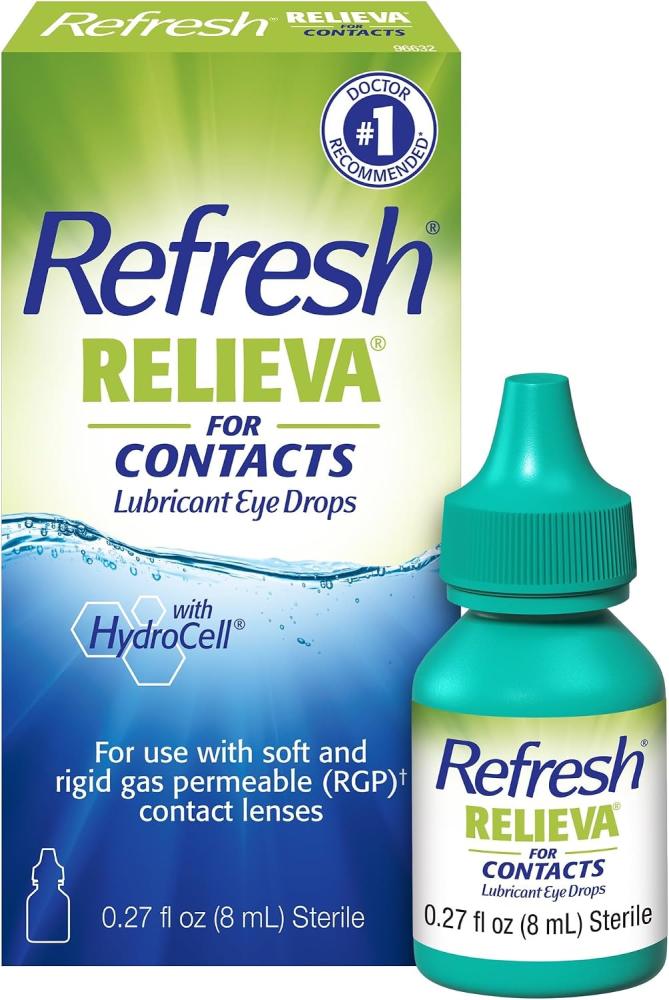 Refresh Relieva for Contacts Lubricant Eye Drops, 0.27 Fl Oz Sterile