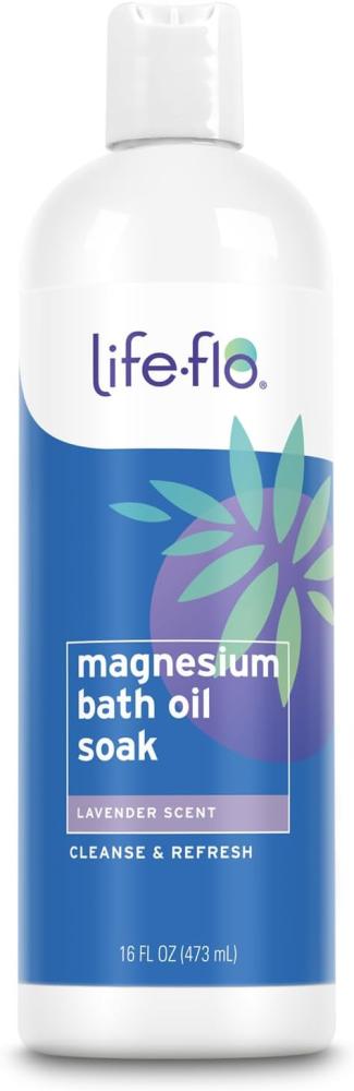 Life-flo, Magnesium Bath Oil Soak, Lavender, 16 fl oz (473 ml)