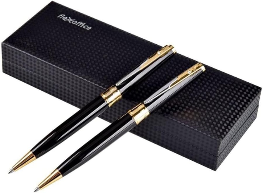 Flexoffice Bizner FO-069 Premium Ballpoint Pen, Black
