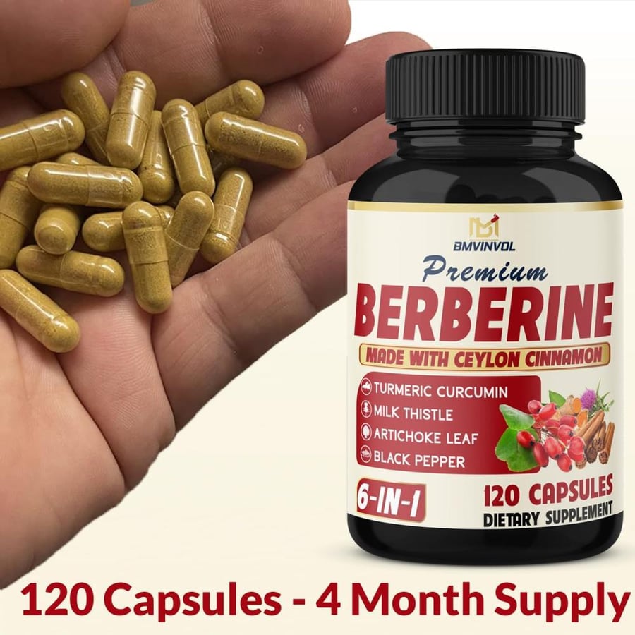 BMVINVOL Premium Berberine HCL 7600mg