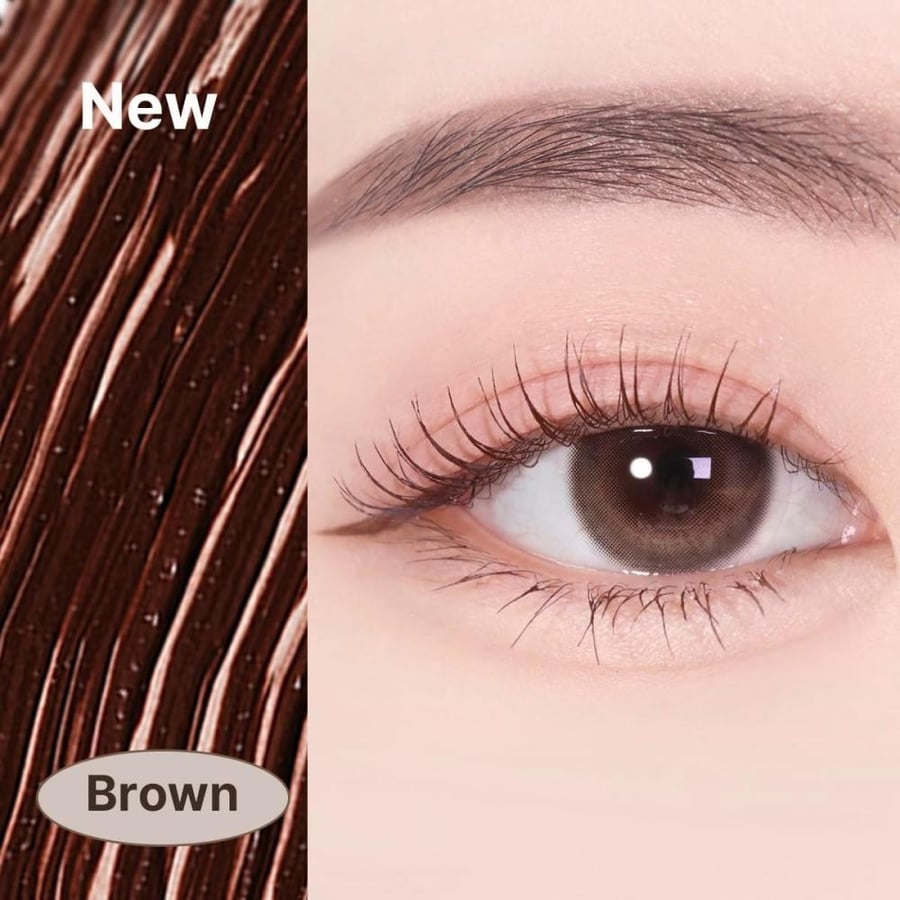 HEIMISH Dailism Smudge Stop Mascara, Curling & Lengthening, Long-lasting, Waterproof, Smudge-proof, Non-Clumping, Washable Cleansing Korean Mascara, 0.32oz/9g - Brown Curling