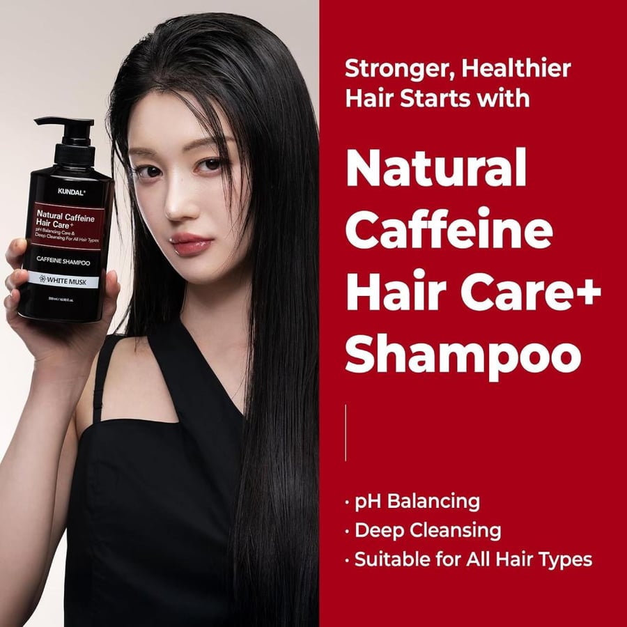 Kundal Caffeine Shampoo 500ml - Cherry Blossom