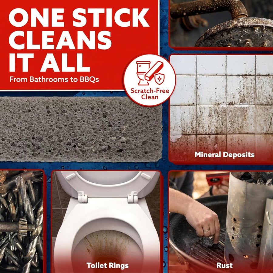 Pumie U.S. Scouring Stick, Heavy Duty Extra Strong Cleaning Bar (2 Pack)