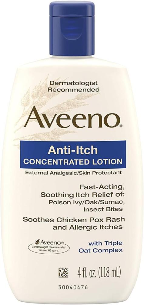 Aveeno Anti-Itch Concentrated Lotion with Triple Oat Complex 4 fl Ounce (118 ml) Lotion