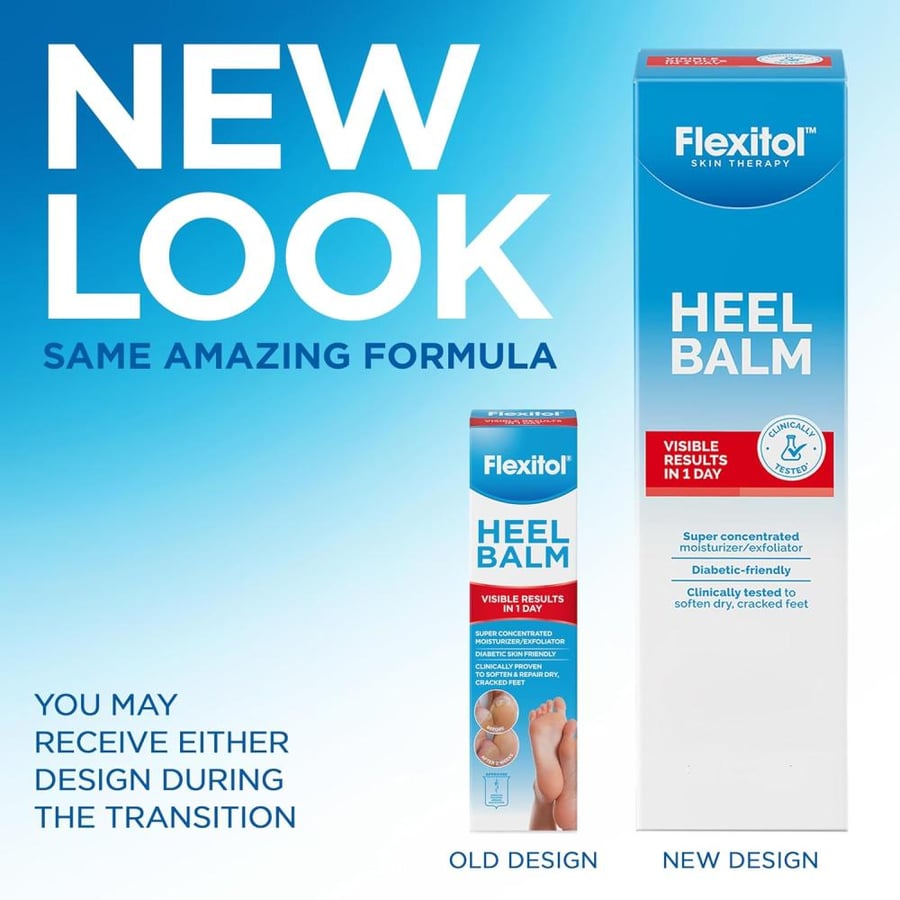 Flexitol Rescue Heel Balm 112g, Clinically Proven to Moisturise Dry, Cracked Heels in 1 Day, Intense Moisturisation