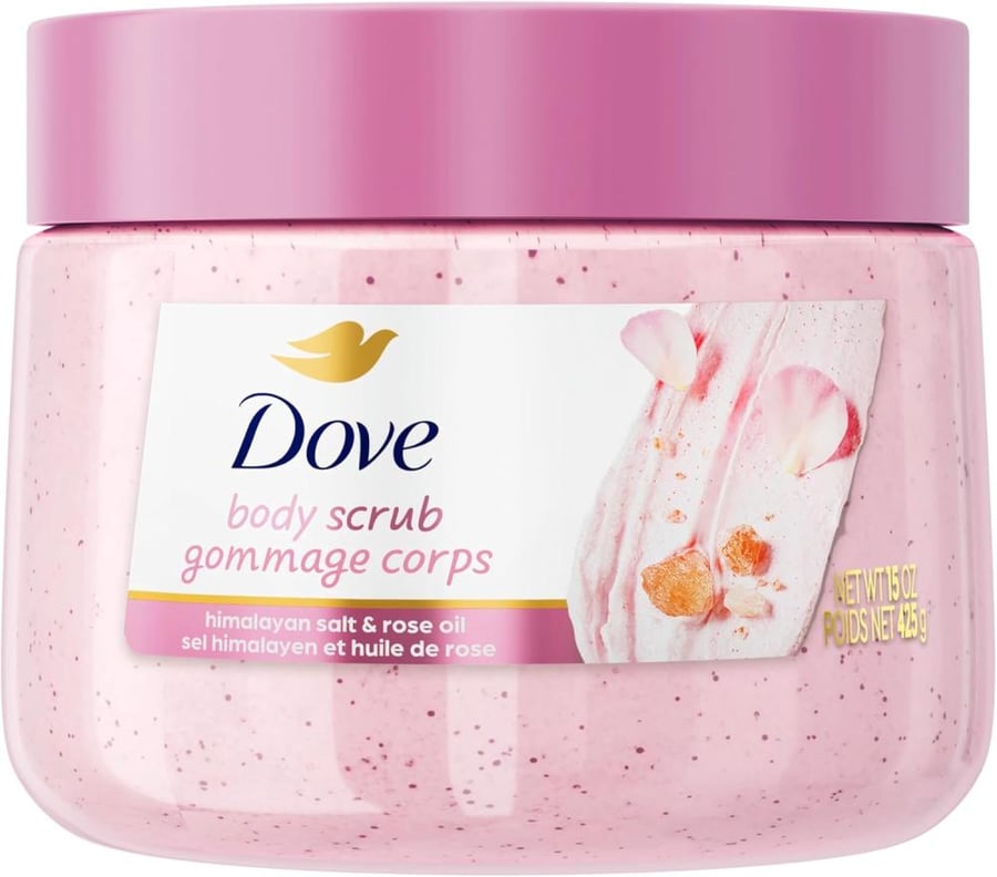 Dove, Body Scrub, Himalayan Salt & Rose Oil, 15 oz (425 g)