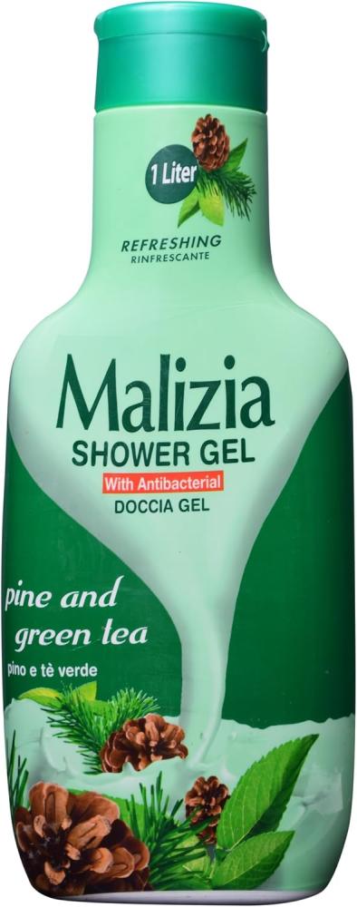 Malizia Refreshing Pine & Green Tea Scent Bath Foam Shower Gel 1000 ml