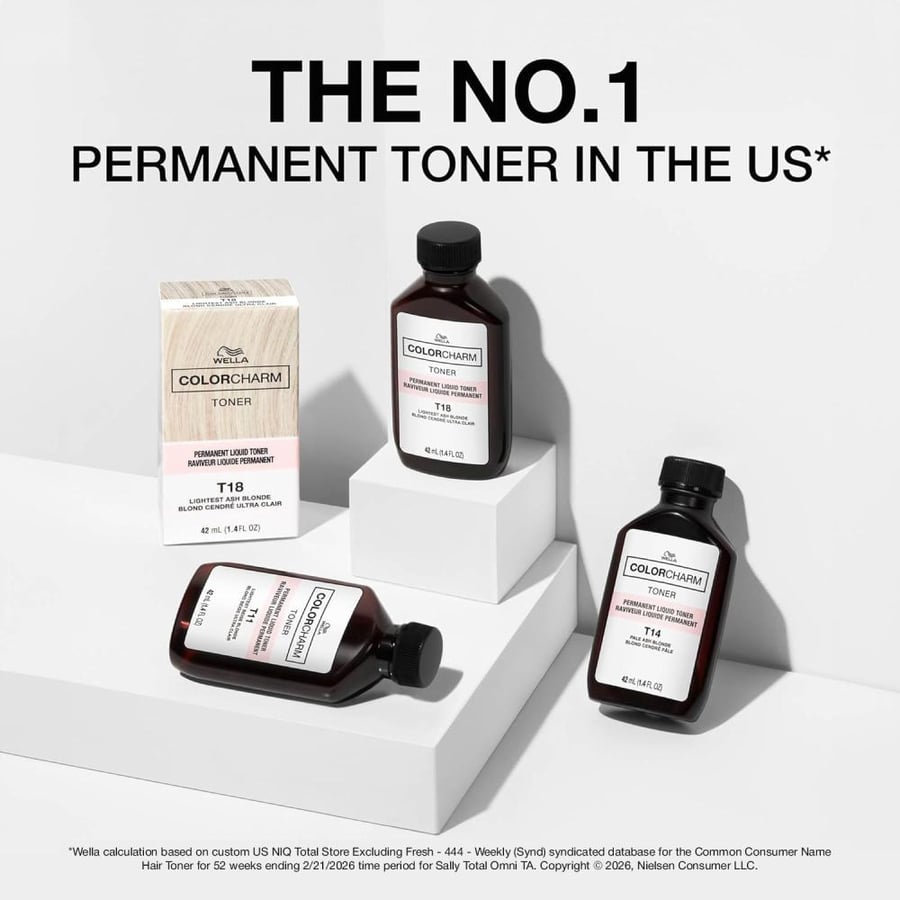 COLORCHARM Permanent Liquid Hair Toners | Neutralize Brass