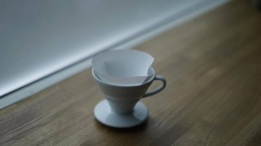 Hario V60 Paper Coffee Filters, Size 01, White-Tabbed