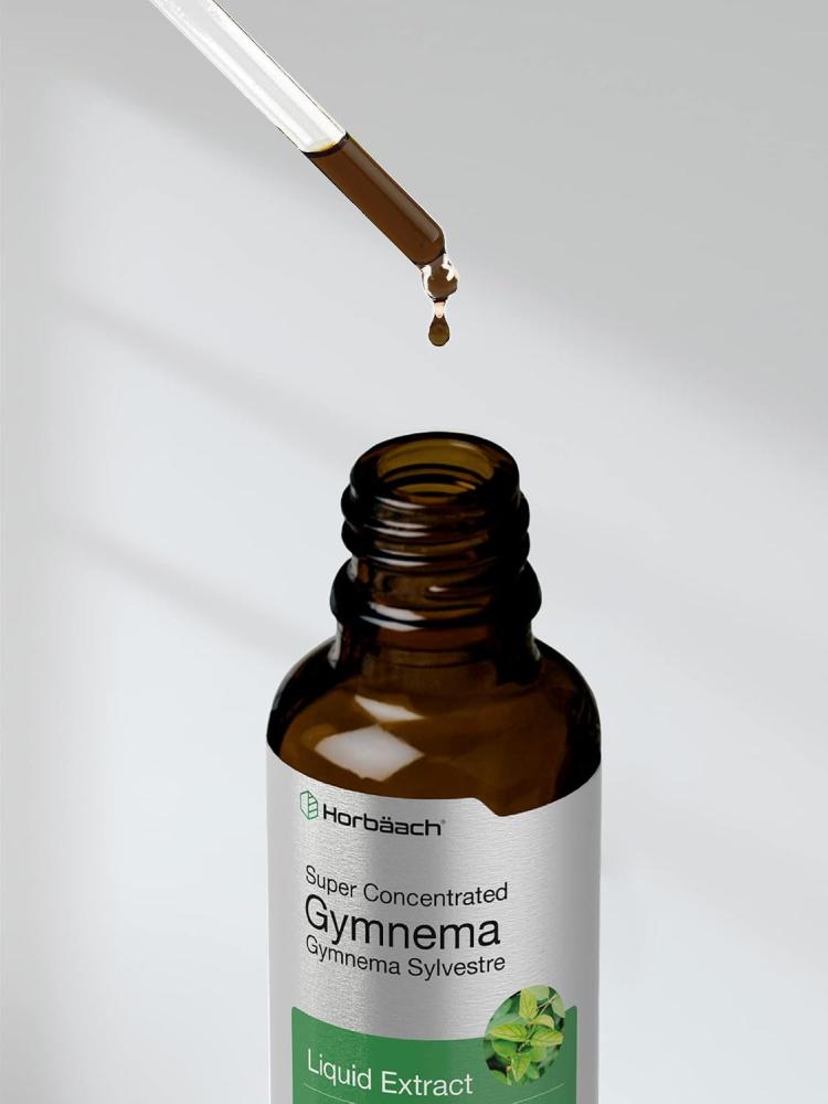 Gymnema Sylvestre Liquid | 2 fl oz | Alcohol Free | Super Concentrated Gymnema Leaf Extract Drops | Vegetarian, Non-GMO, Gluten Free Supplement | by Horbaach