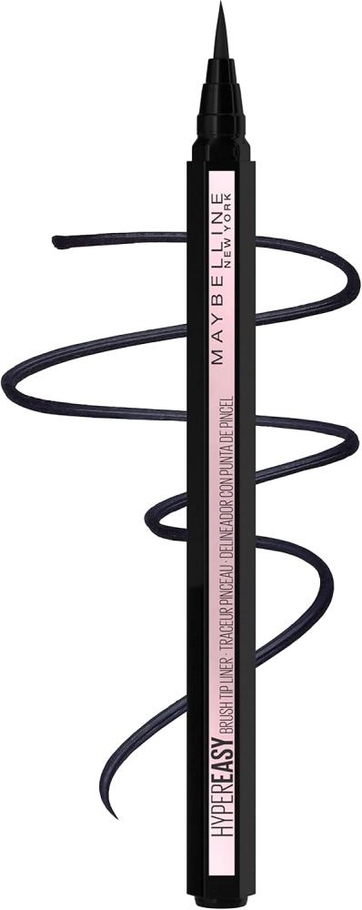 Maybelline Hyper Easy Liquid Pen No-Skip Eyeliner, Satin Finish, Waterproof Formula, Eye Liner Makeup, Pitch Black, 0.018 Fl; Oz
