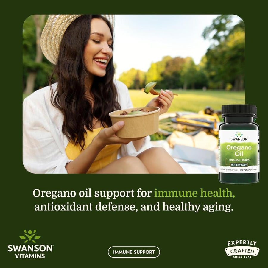 Swanson Oregano Oil 10:1 Ext 150 Mg 120 Softgels