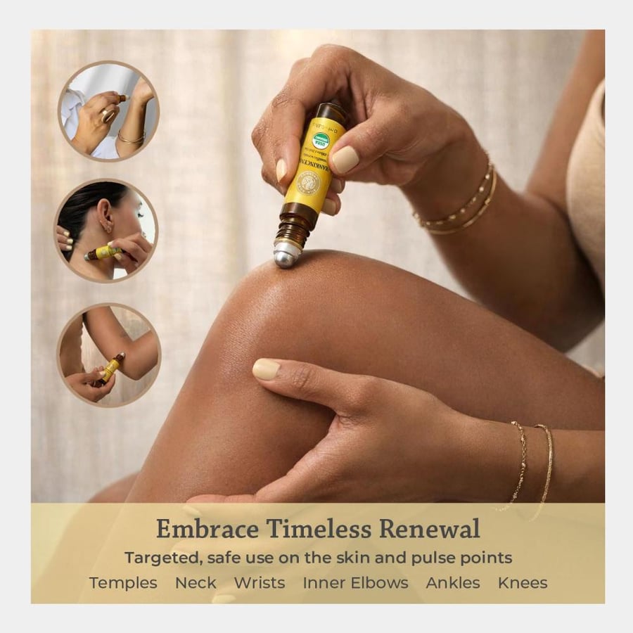 Silk Road Organic Frankincense Serrata Essential Oil Roller, USDA Certified