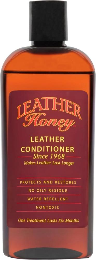 Leather Honey Leather Conditioner, Best Leather Conditioner Since 1968. for use on Leather Apparel, Furniture, Auto Interiors, Shoes, Bags and Accessories. Non-Toxic and Made in The USA!