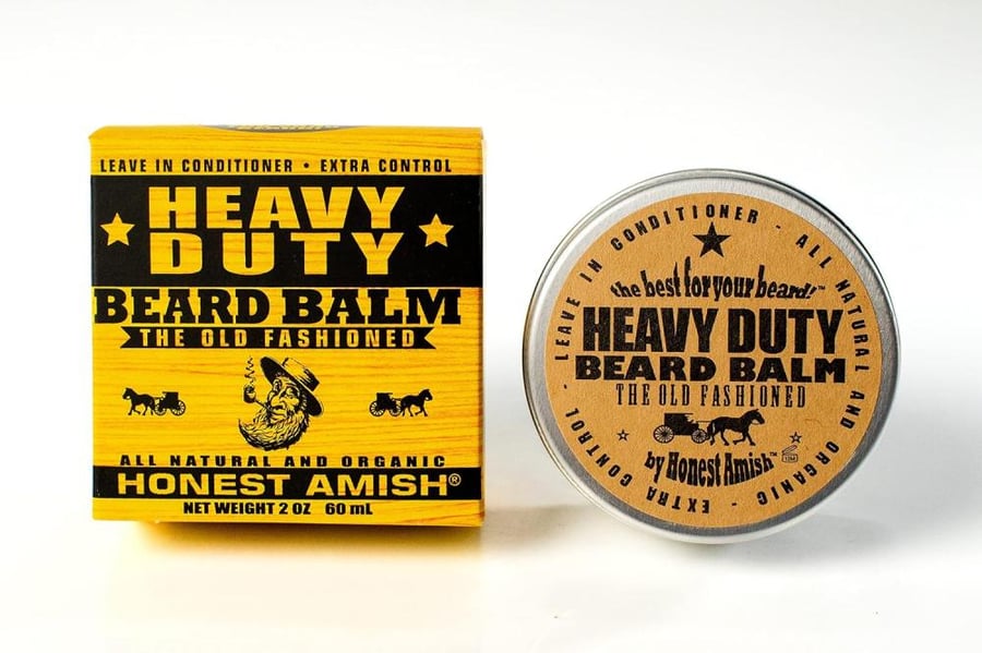 Honest Amish - Heavy Duty Beard Balm - 2 Ounce - Beard Conditioner