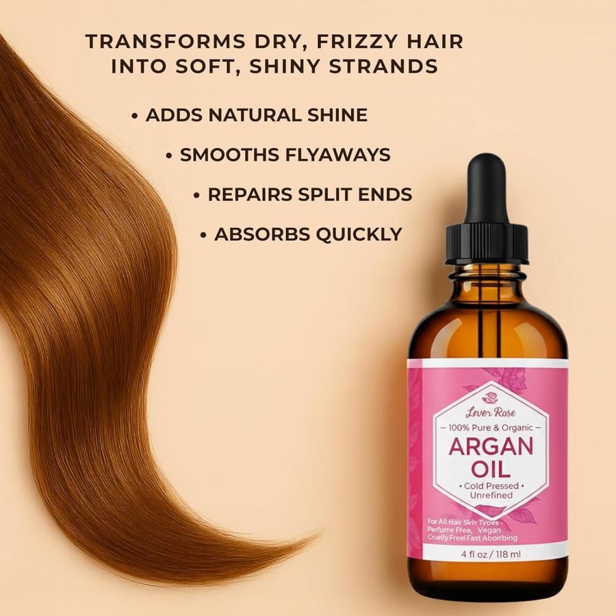 Leven Rose Argan Oil, 4 Oz
