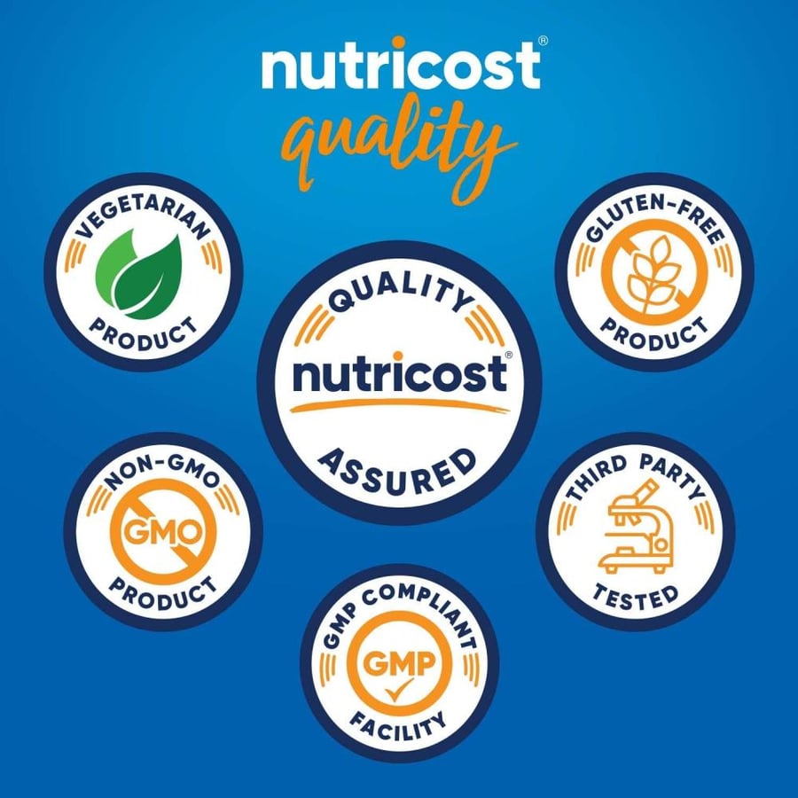 Nutricost Vitamin B Complex 460mg, 240 Capsules - with Vitamin C - Energy Complex