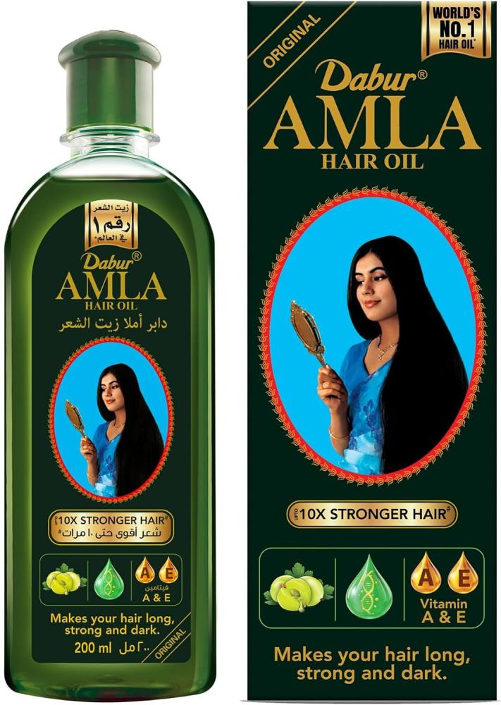 Dabur Amla Hair Oil 200ml | Natural care | Enriched with Amla, Natural Oils & Vitamin C | For Long, Strong & Dark Hair