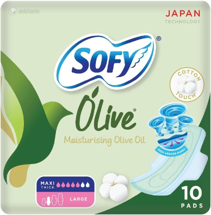 SOFY SLIM LARGE 12X10'S OLIVE