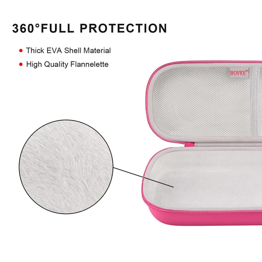BOVKE Travel Carrying Case Compatible with 3M Littmann Classic III,MDF Acoustica Deluxe Stethoscopes - Extra Room for Medical Bandage Scissors EMT Trauma Shears and LED Penlight, Raspberry