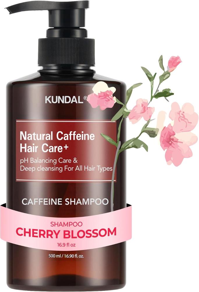 Kundal Caffeine Shampoo 500ml - Cherry Blossom