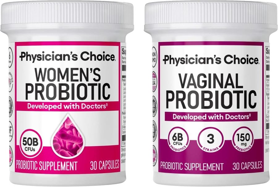 Physician's CHOICE Female Power Duo Pack: l Probiotic + Probiotic for Women