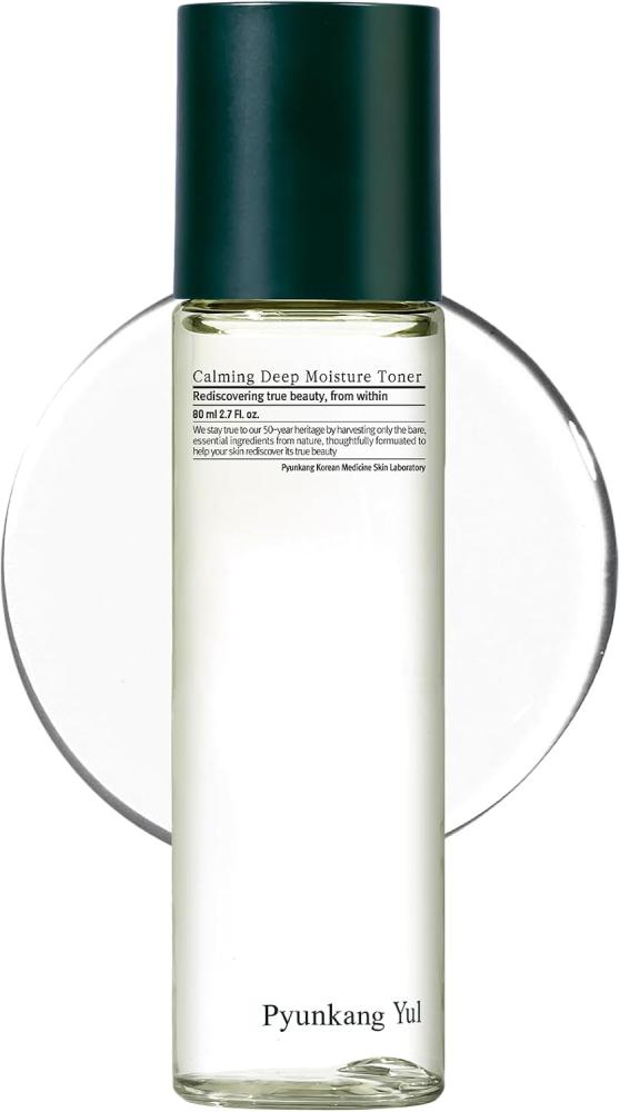 Pyunkang Yul PKY Calming Deep Moisture Toner, Facial Toner for Women with AHA and PHA, for Teenagers and Adults, Korean Facial Toner 80 ml / 2.70 fl. oz.