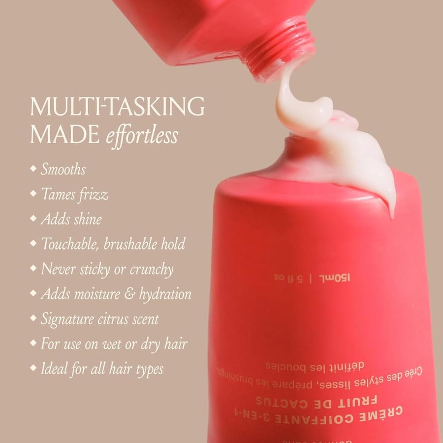 DAE Hair Cactus Fruit 3-In-1 Styling Cream & Taming Wand - Tame Flyaways, Smooth Frizz, Style Edges (0.6 oz.)