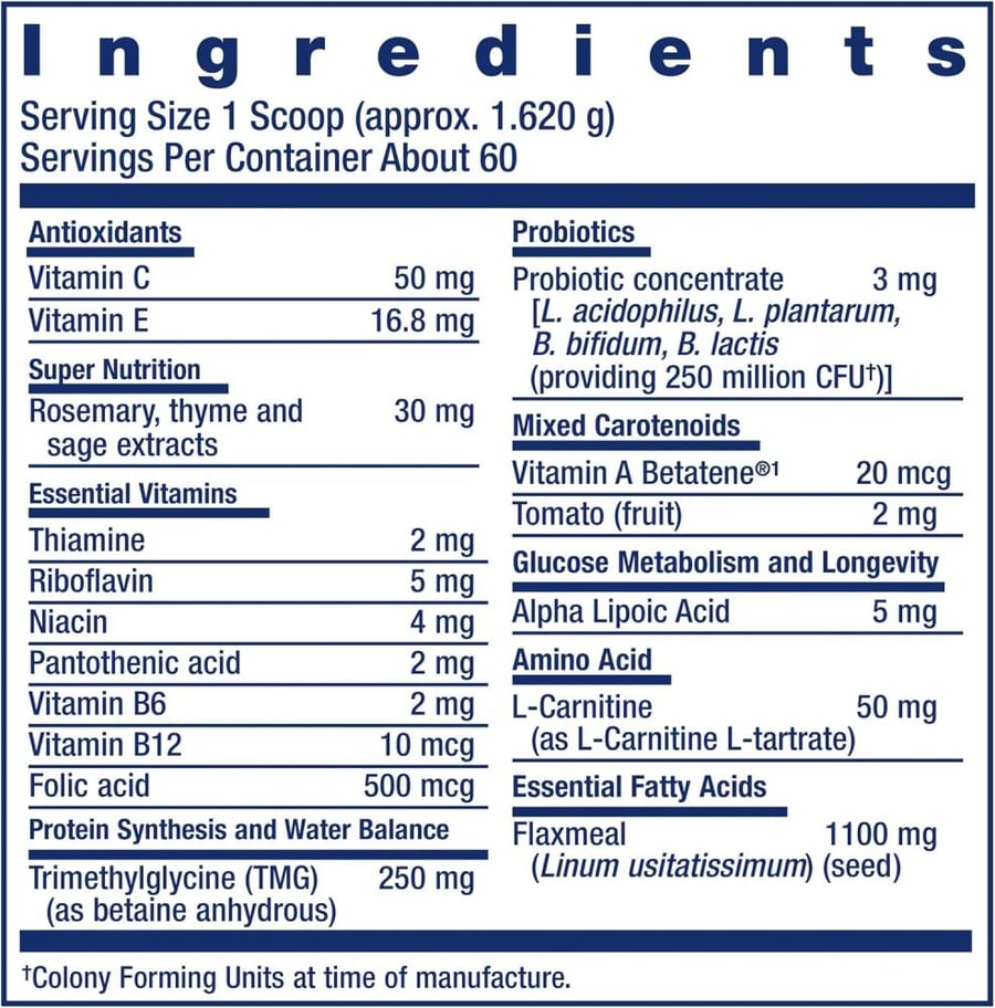 Life Extension Dog Mix - Daily Nutrition Care Supplement Powder for Your Canine Pet - Advanced Formula with Vitamins, Probiotics & Essential Fatty Acids - Gluten-Free, Non-GMO – 100 g, 60 Servings