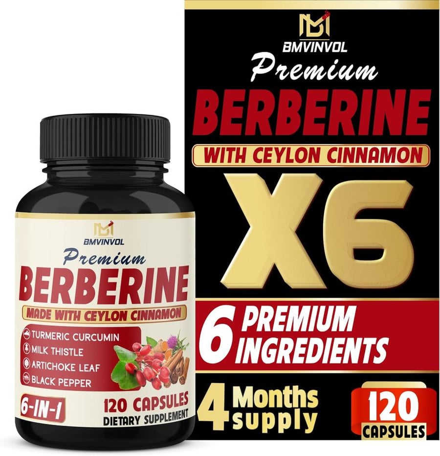 BMVINVOL Premium Berberine HCL 7600mg