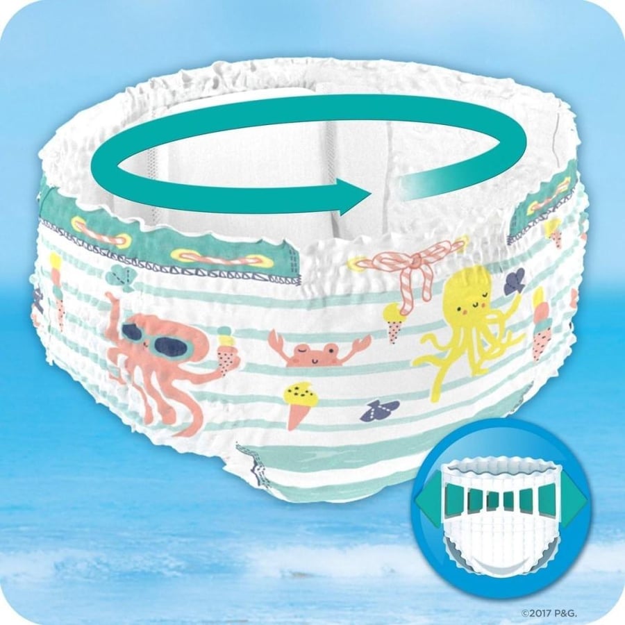 Pampers Splashers Size 5-6 Disposable Swim Pants, 10 x