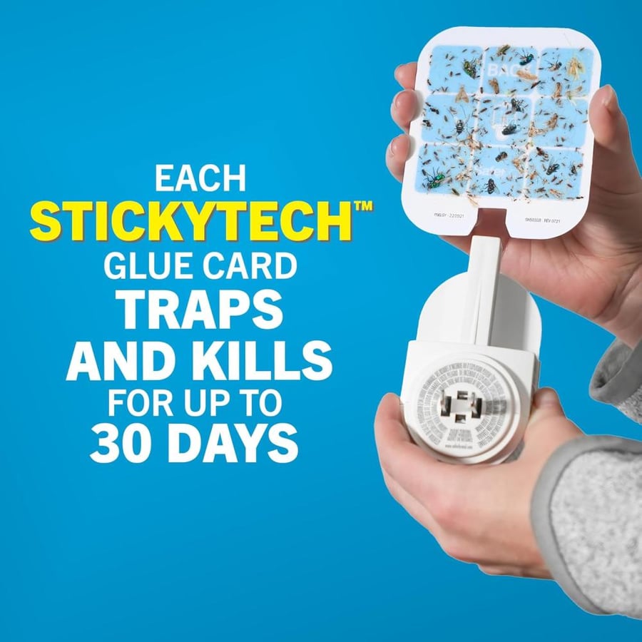 Safer Home SH503 Indoor Plug-In Fly Trap Refill Pack of Glue Cards for SH502 Indoor Fly Trap – 3 Pack