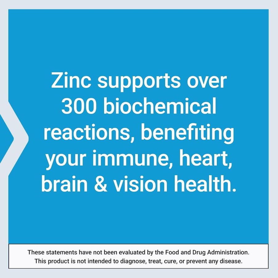 Life Extension Zinc Caps 50mg - High Potency - 90 Vegetarian Capsules